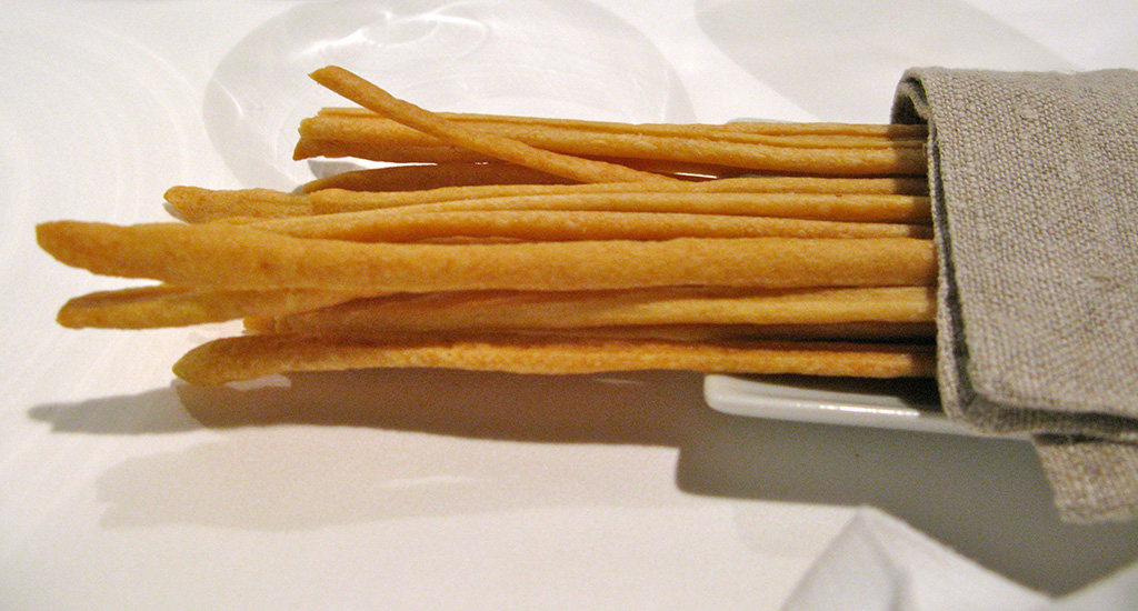 The famous Grissini of Turin are traditional breadsticks
